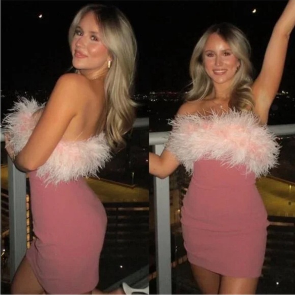 NEW House of CB Alexa Dress Warm Pink XS - Picture 9 of 16